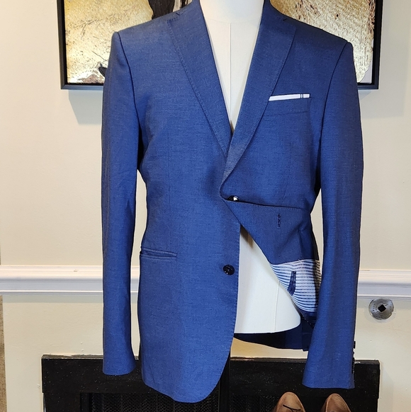 Zara Other - Zara Elegant Blue Men's Blazer Size 42